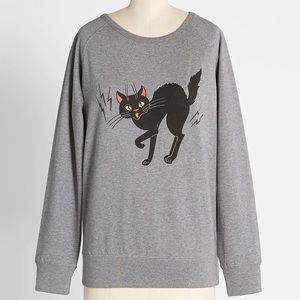 ModCloth cat sweatshirt